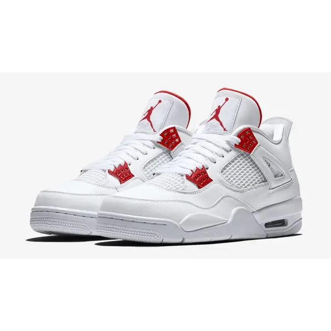 Jordan 4 Metallic Pack White Red | Where To Buy | CT8527-112 | The Sole ...