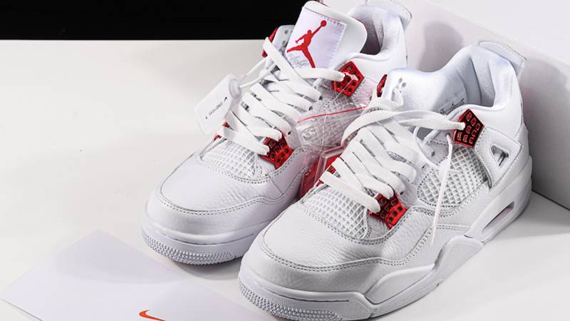 white and red metallic 4s