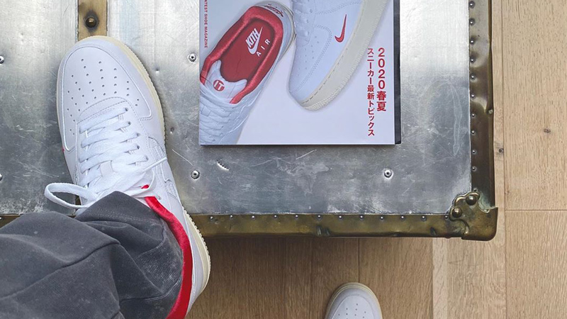 KITH x Nike Air Force 1 Low White Red