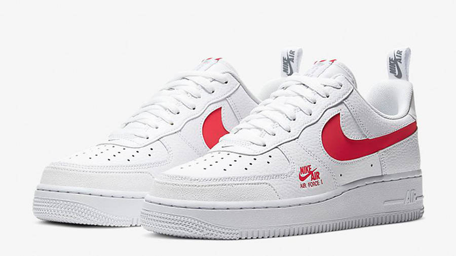 Nike Air Force 1 LV8 Utility White Red | Where To Buy | CW7579-101 ...