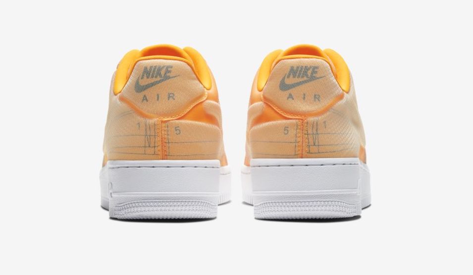 Nike Air Force 1 Laser Orange Schematic back