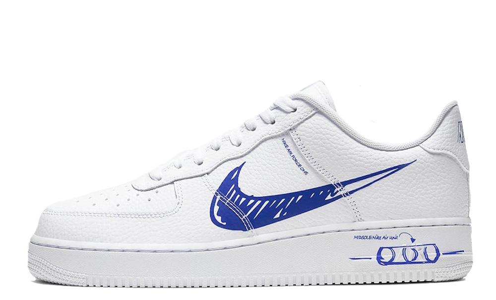 air force one low sketch white