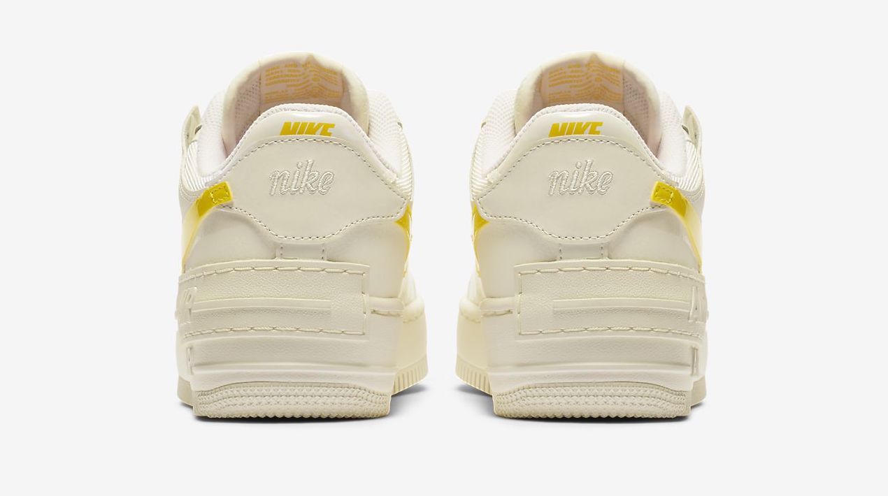 Nike Air Force 1 Shadow Cream Yellow back