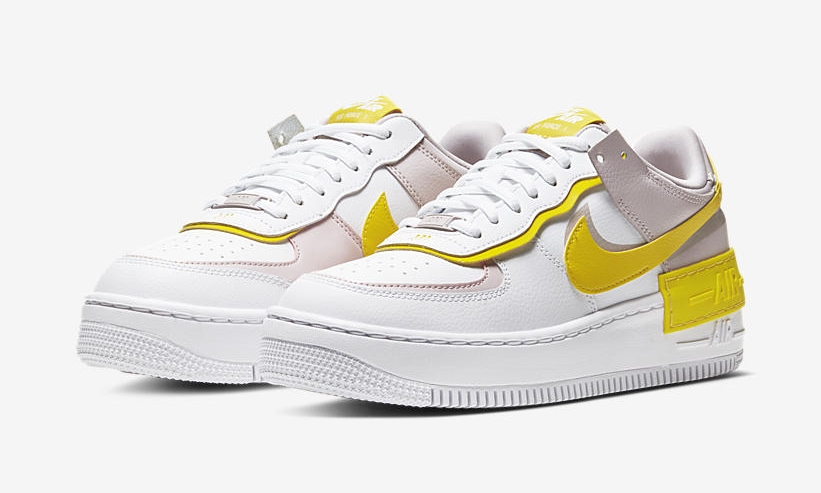 Nike Air Force 1 Shadow White Yellow front