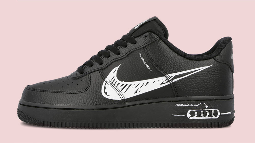 Nike Air Force 1 Sketch Swoosh Nike Air Force 1 Sketch Swoosh