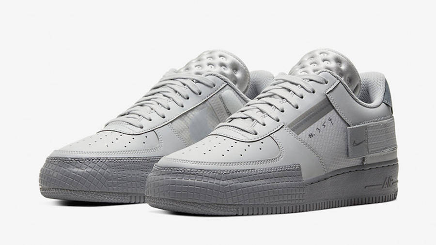 nike air force grey and white