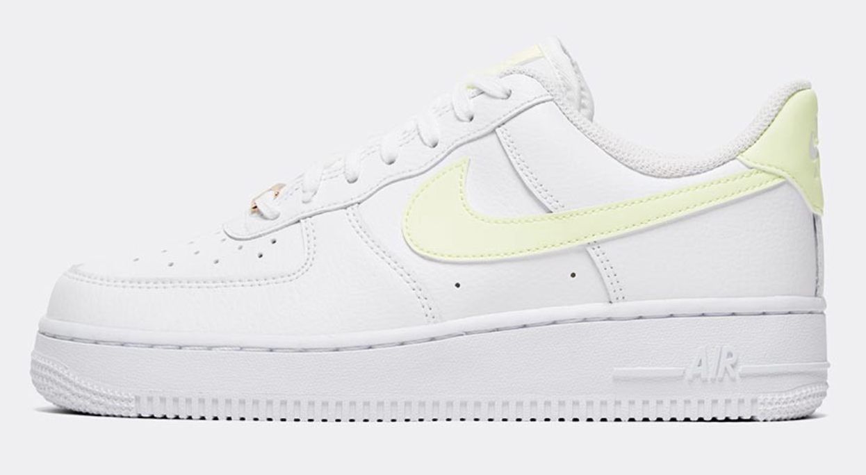 Nike Air Force 1 White Barely Volt