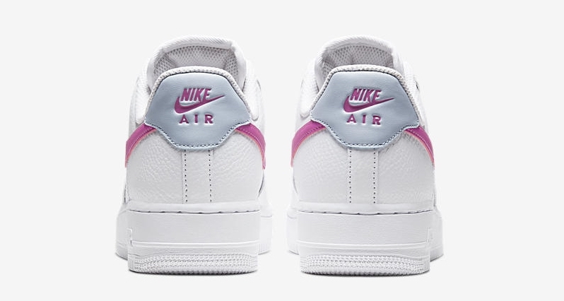 Nike Air Force 1 White Pink Silver