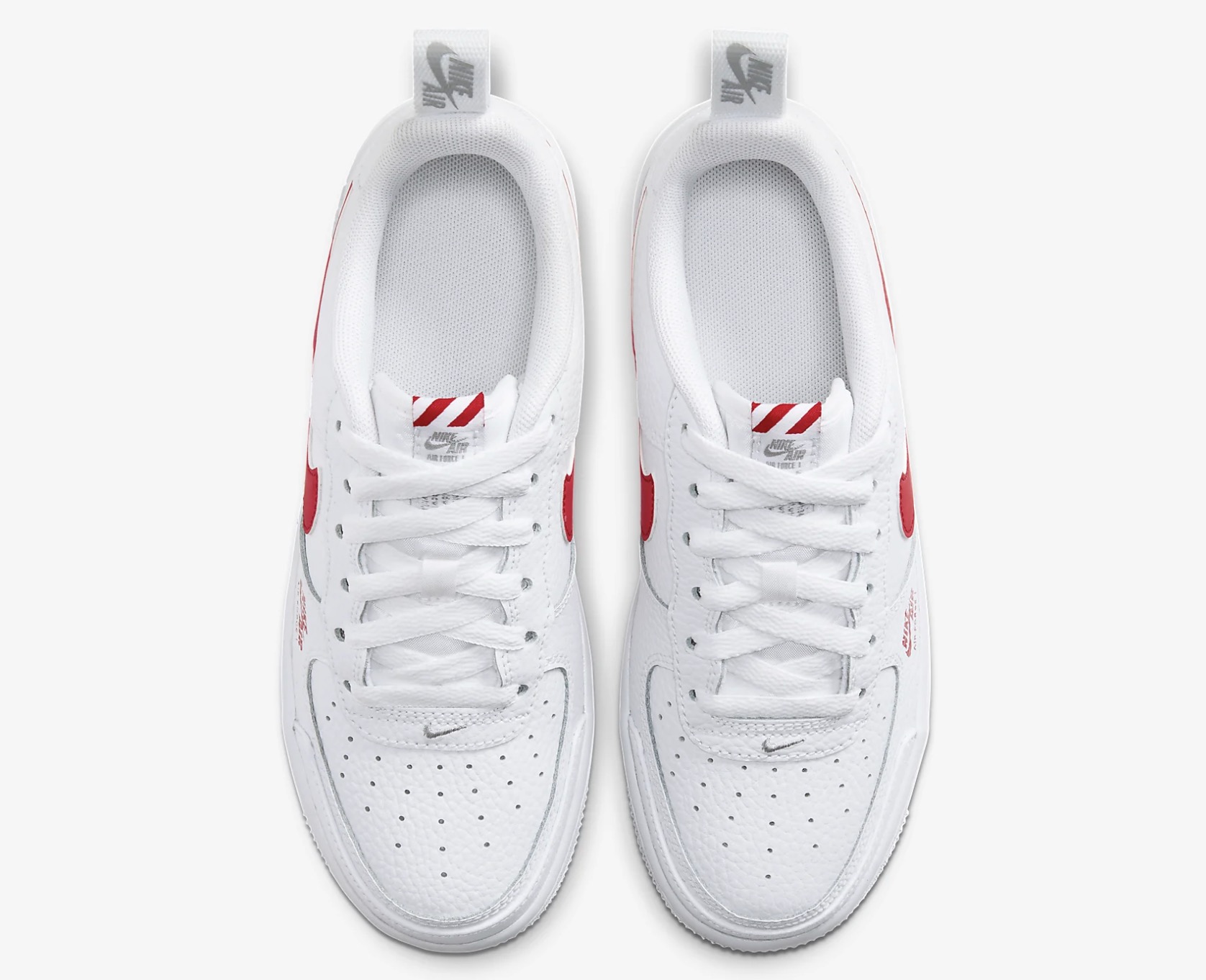 Nike Air Force 1 White:Light Smoke Grey:University RedÂ CZ4203-100 3