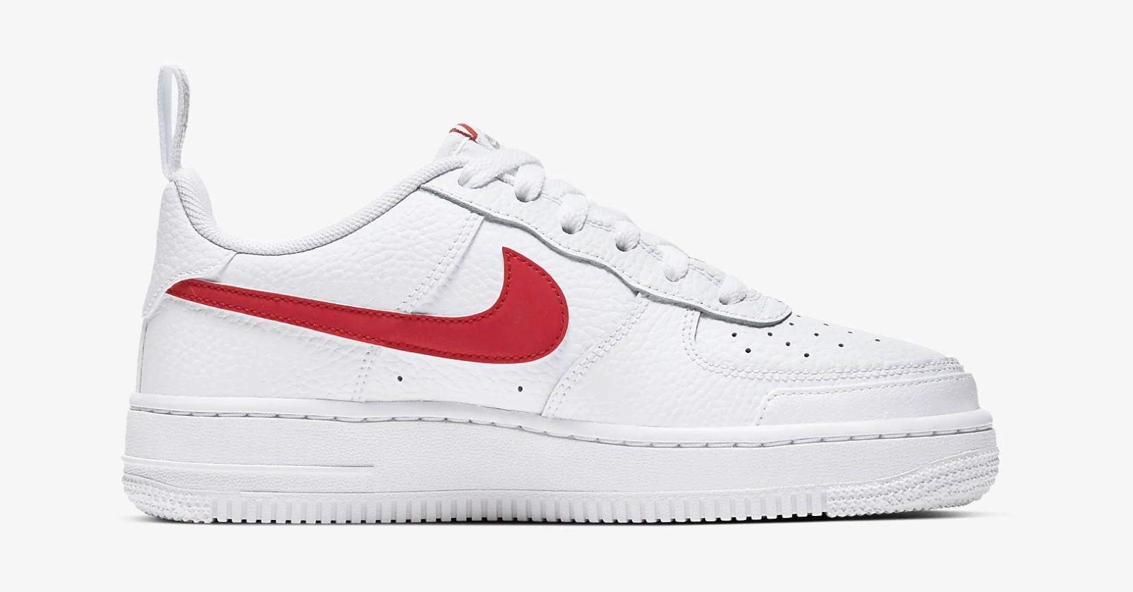Nike Air Force 1 White:Light Smoke Grey:University RedÂ CZ4203-100 4