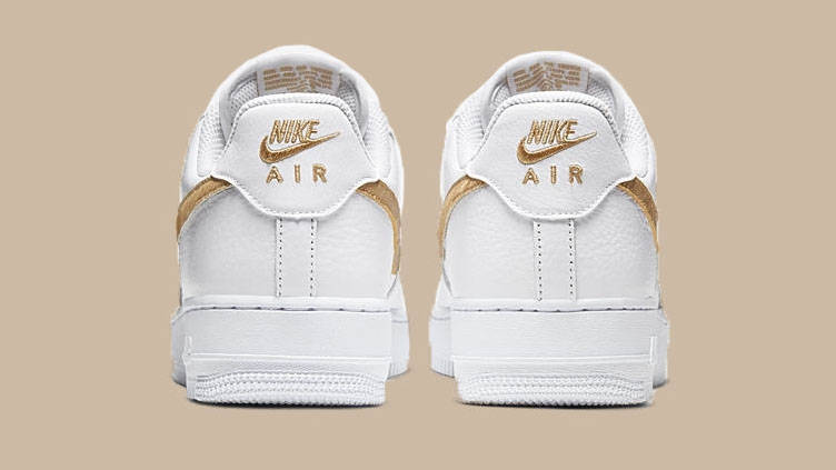 Nike Air Force. 1 White Club Gold back copy