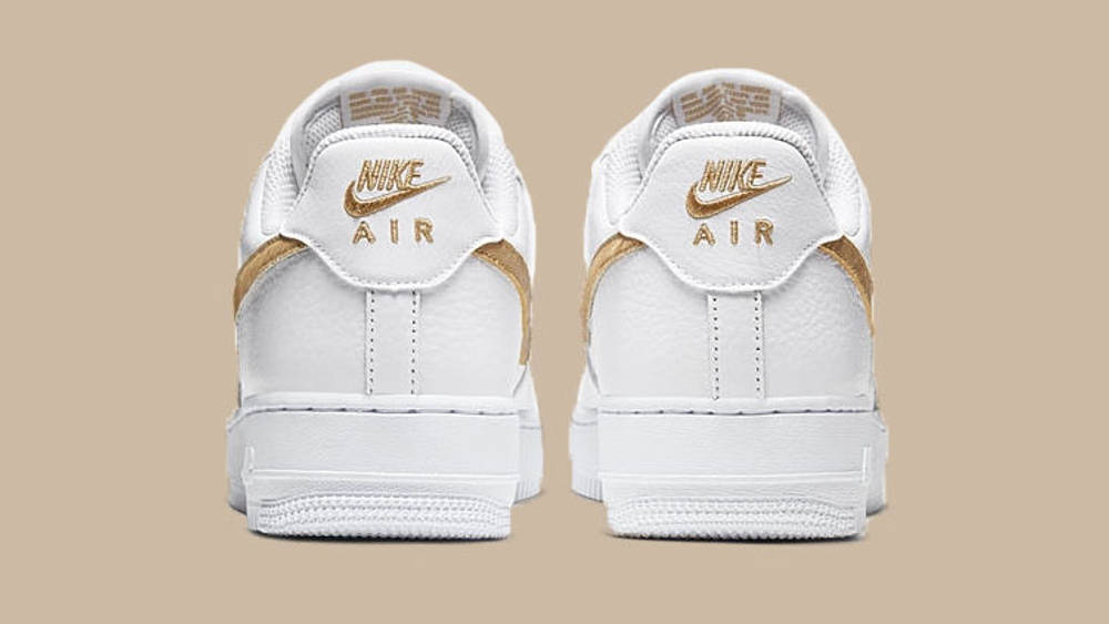 Nike Air Force. 1 White Club Gold back copy Nike Air Force. 1 White Club Gold back copy