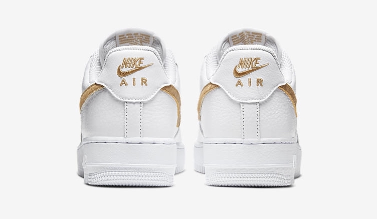 Nike Air Force. 1 White Club Gold back
