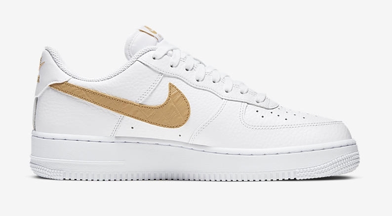 Nike Air Force. 1 White Club Gold side