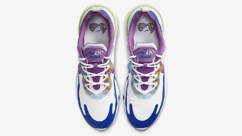 Nike Air Max 270 React Hyper Blue Purple Middle
