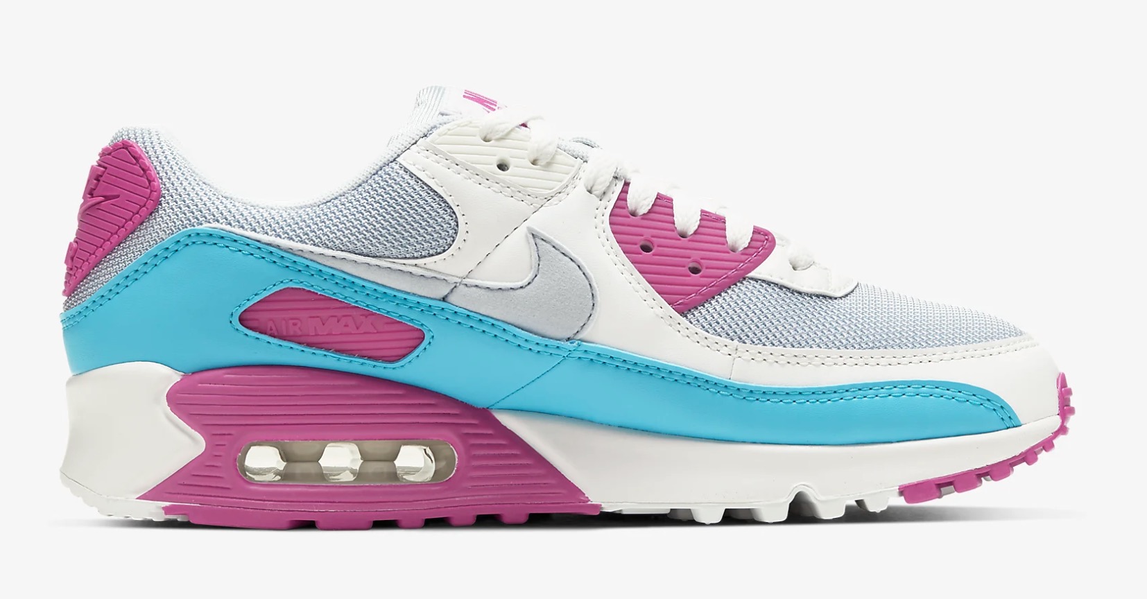 Nike Air Max 90 Fire Pink:Football Grey CT1030-001 1