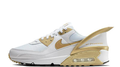 Nike Air Max 90 FlyEase White Metallic Gold | Where To Buy | CU0814-100 |  The Sole Supplier