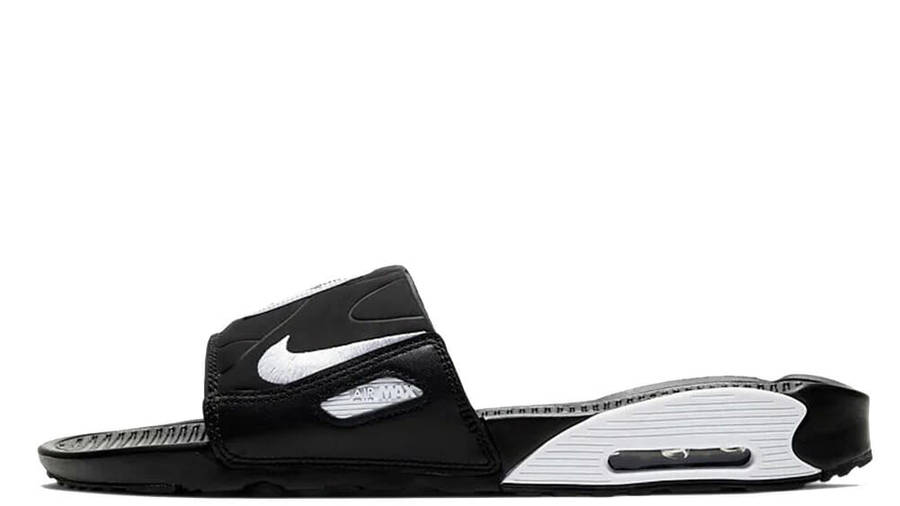 nike black air max pool slides