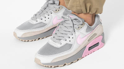 grey and pink air max 90