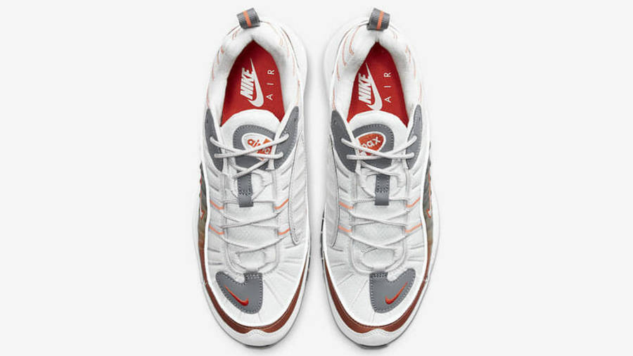 Nike Air Max 98 White Orange Middle