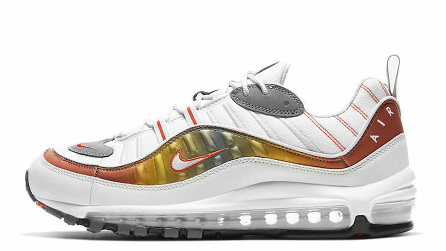 air max 98 white orange