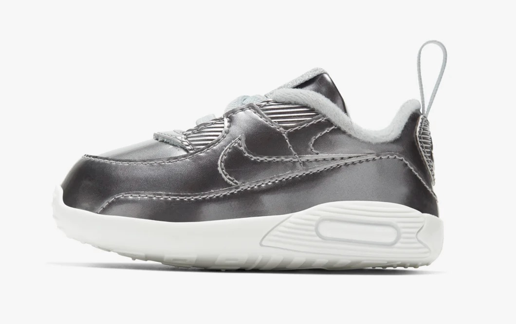 Nike Air max 90 kids metallic pack silver chrome