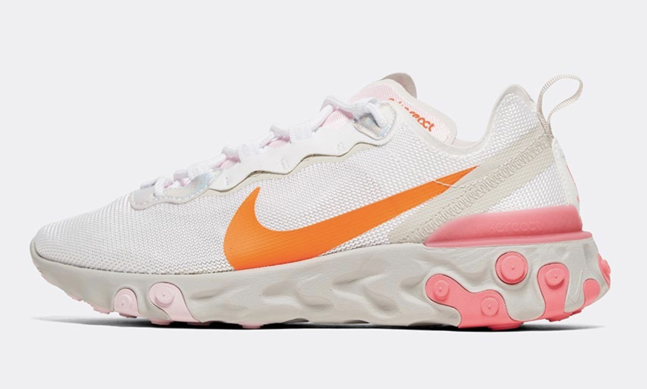Nike React Element 55 Pink Orange White