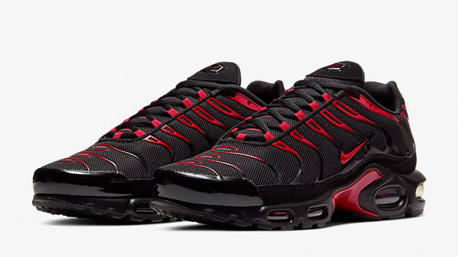 nike tns red black