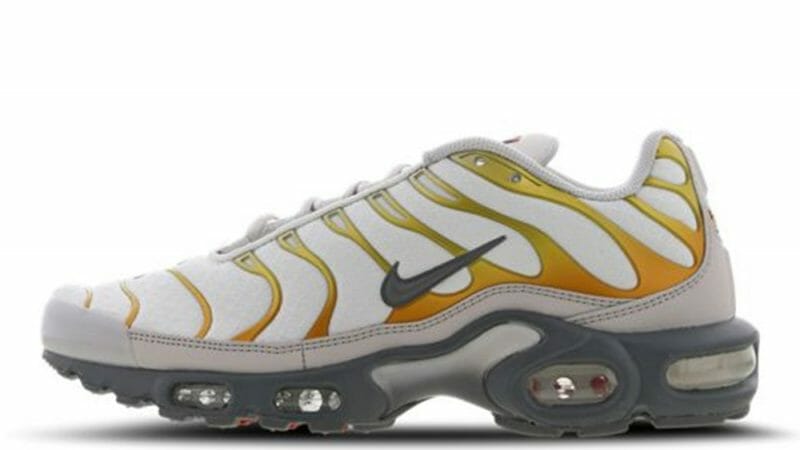 nike tns white and gold