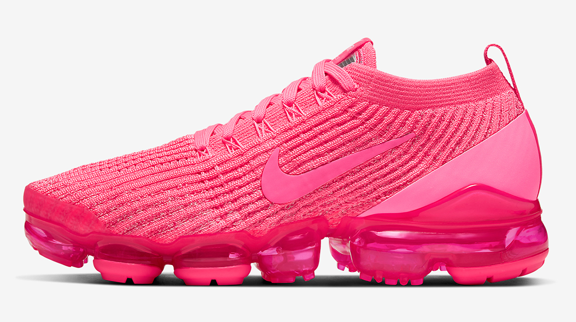 nike air vapormax flyknit 3 all hot pink sneakers shoes