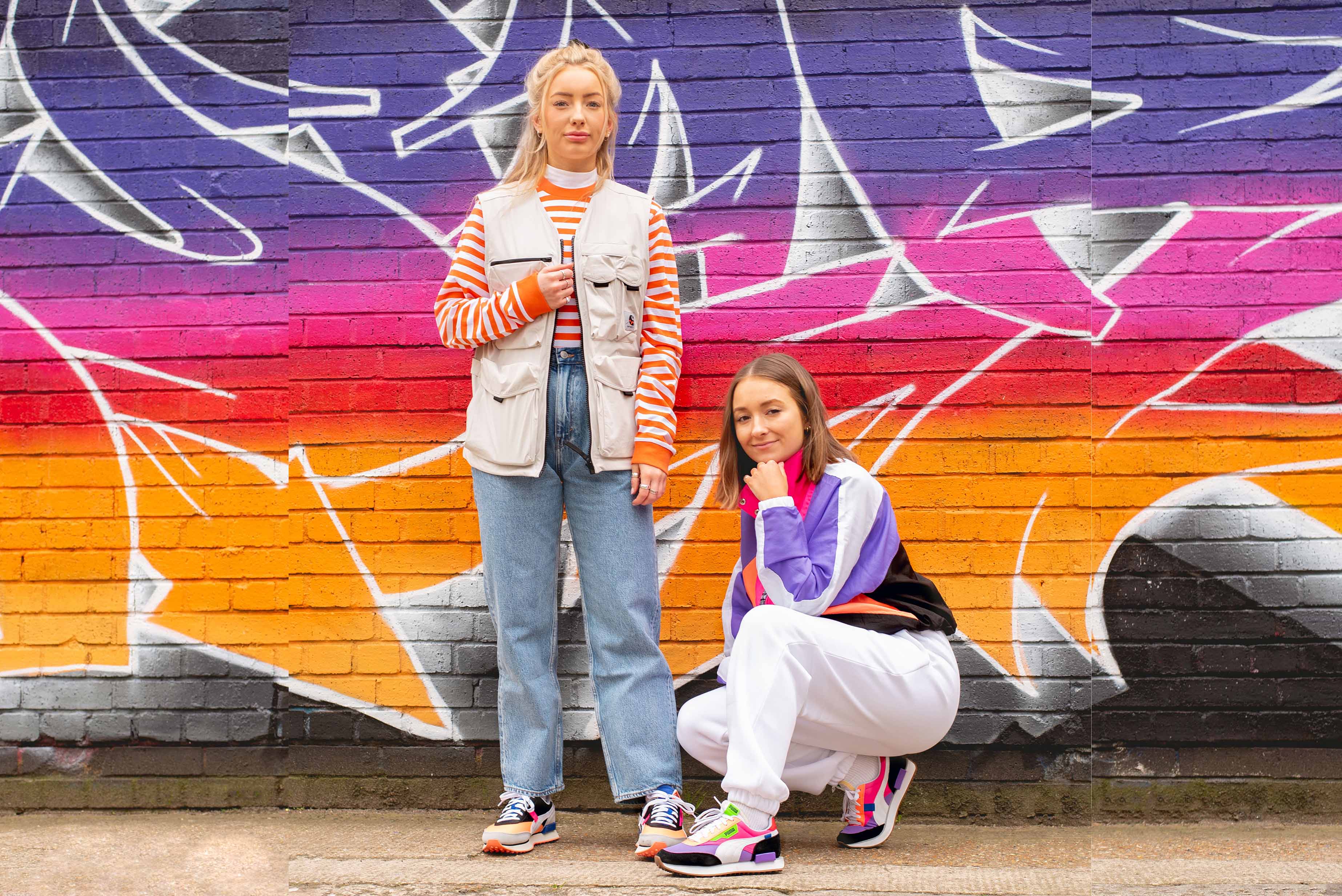 PUMA Future Rider Play On Pink Orange Style 88