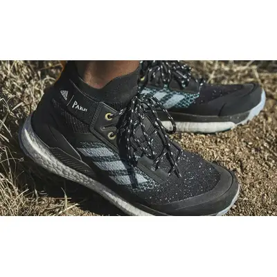 namshi adidas b42425 superstar sneakers celebrity 2017 Hiker Black Grey EF2344 on foot side