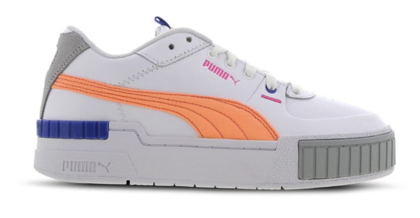 Puma Cali White Grey Orange