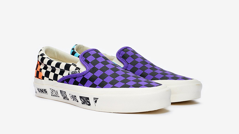 purple slip on sneakers