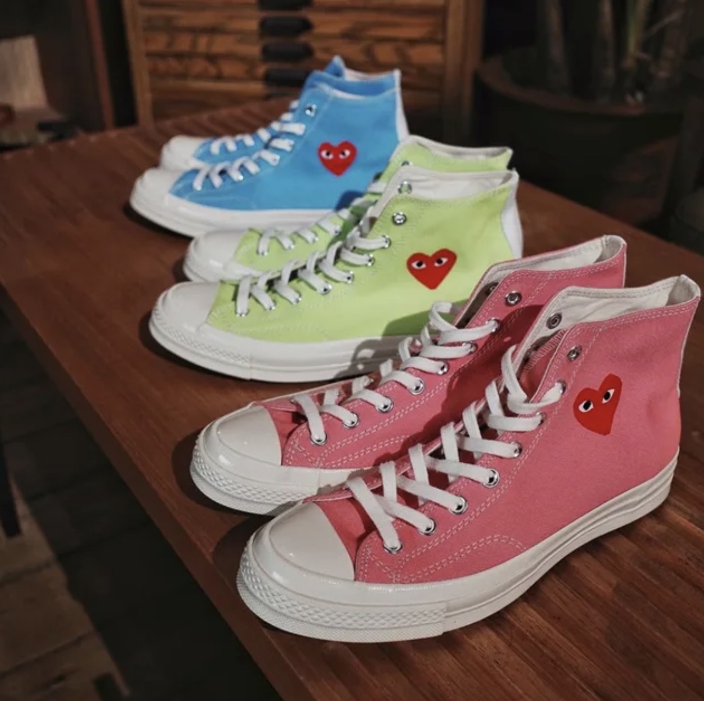 Three New Comme des Garcons Play x Converse Chuck Taylors Have Just Been Unveiled