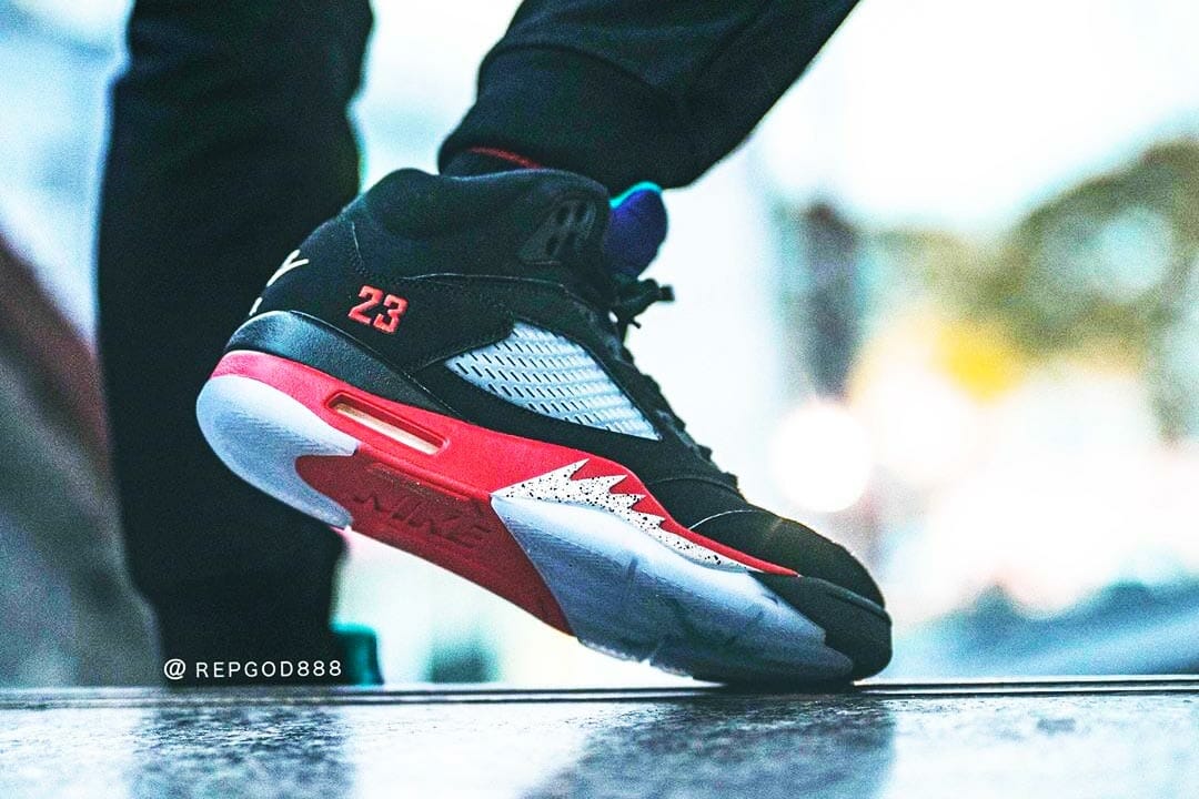jordan 5 top 3 on feet