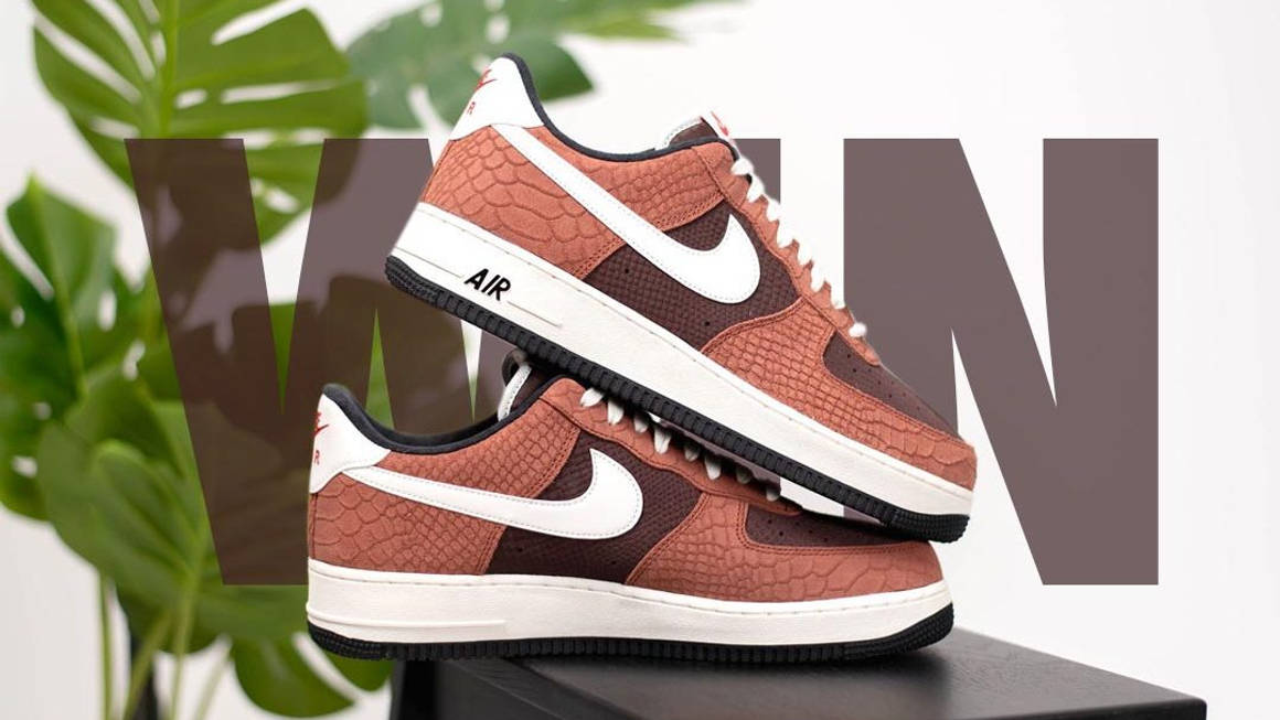 brown snakeskin air force 1