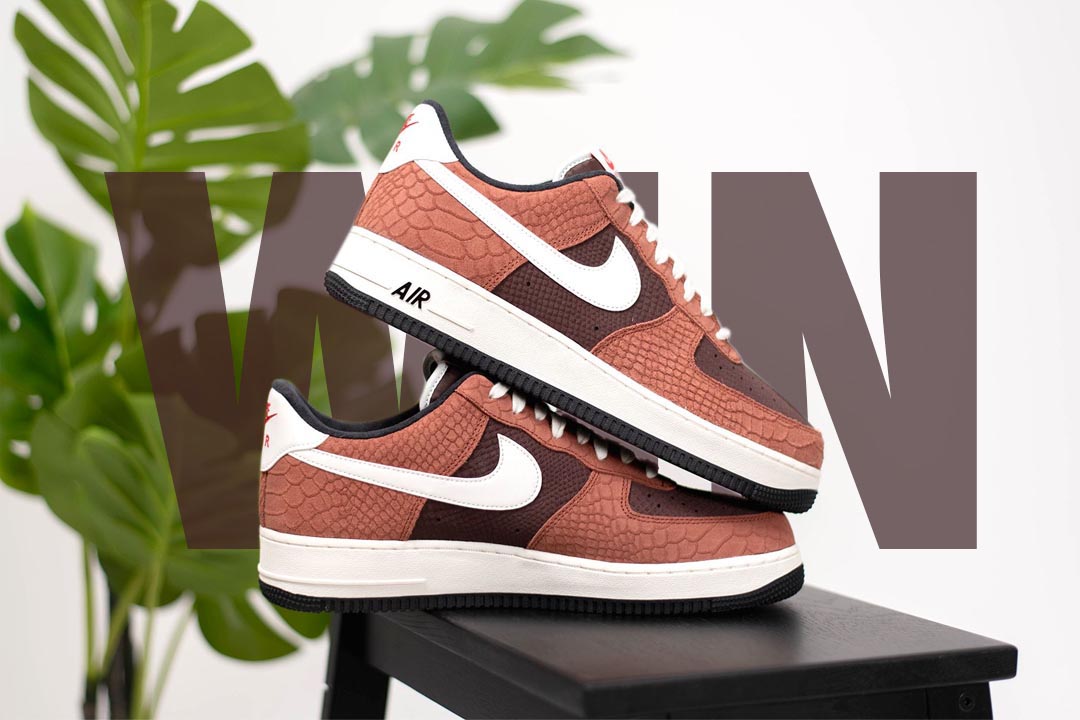 Giveaway Time: Win The Nike Air Force 1 "Snakeskin Brown"!