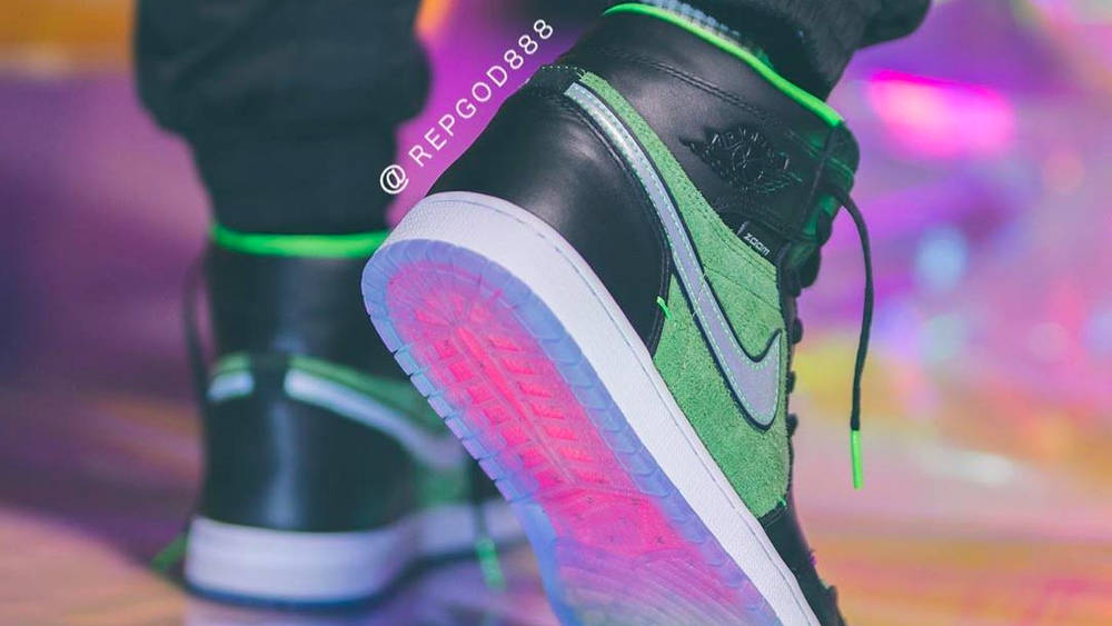Image via repgod888 The Air Jordan 1 High Zoom “Green” Gets Revealed