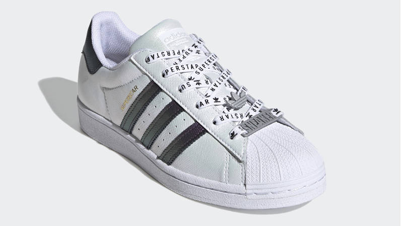 adidas Superstar Cloud White Purple Metallic