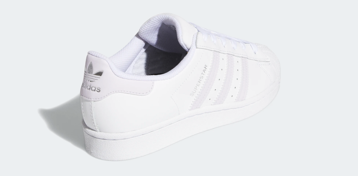 adidas Superstar IWD White Purple Tint back