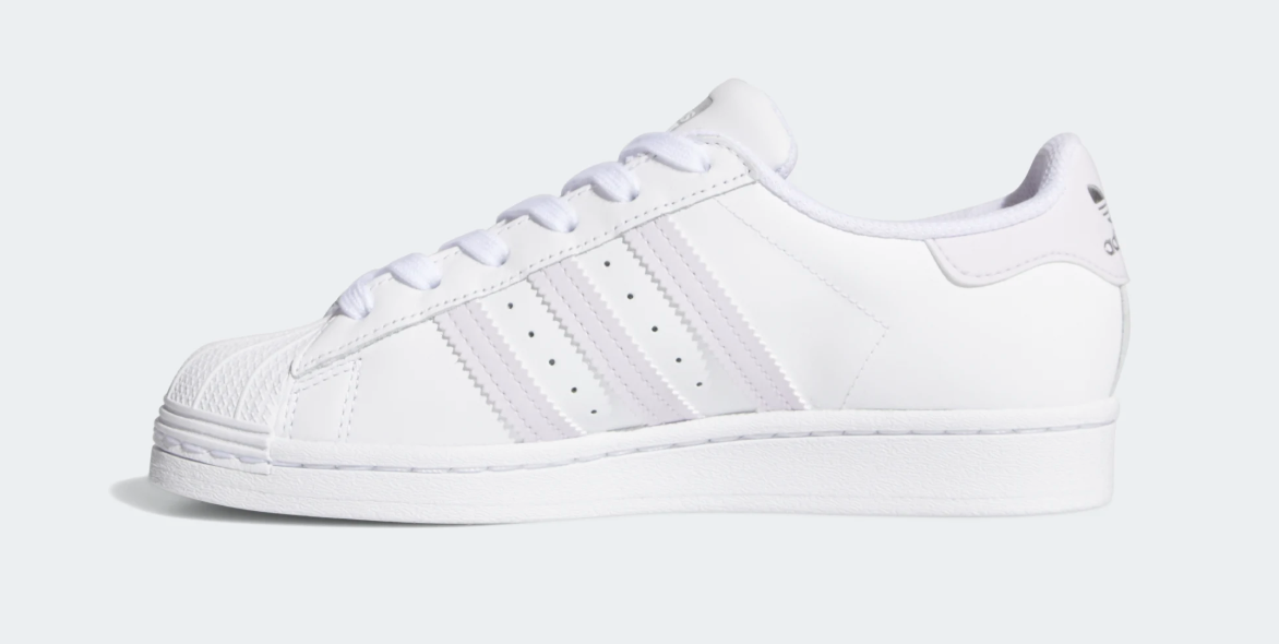adidas Superstar IWD White Purple Tint side