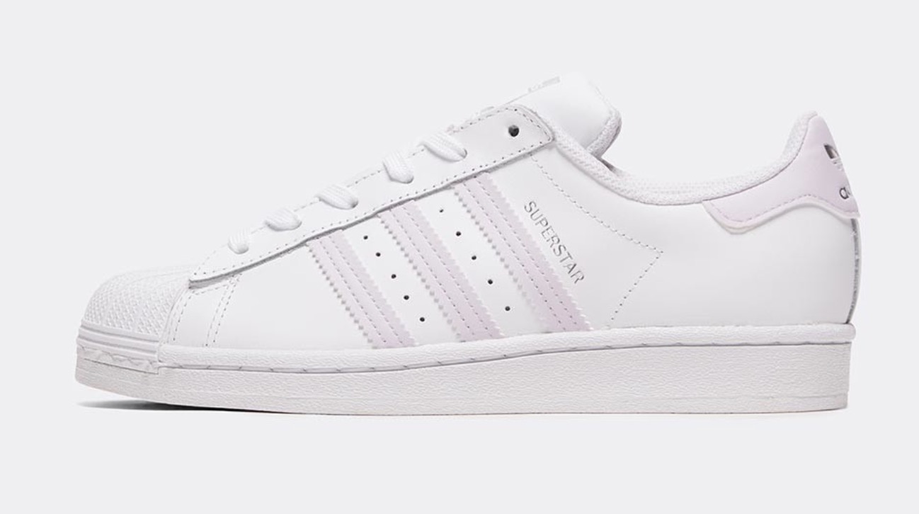 adidas Superstar White Purple Tint