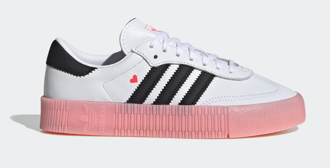 adidas sambarose white pink