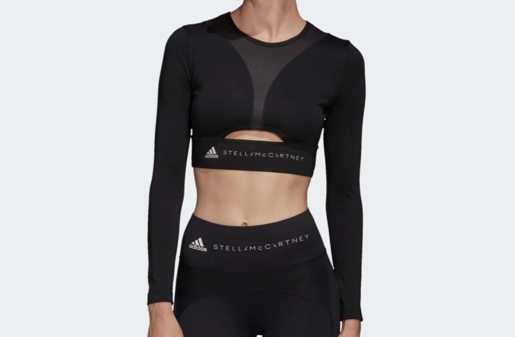 adidas stella mccartney training top long sleeve black