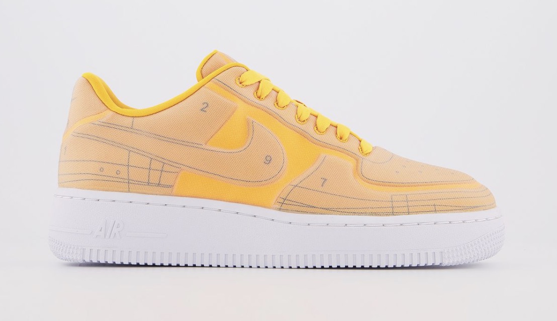 air force 1 schematic orange white