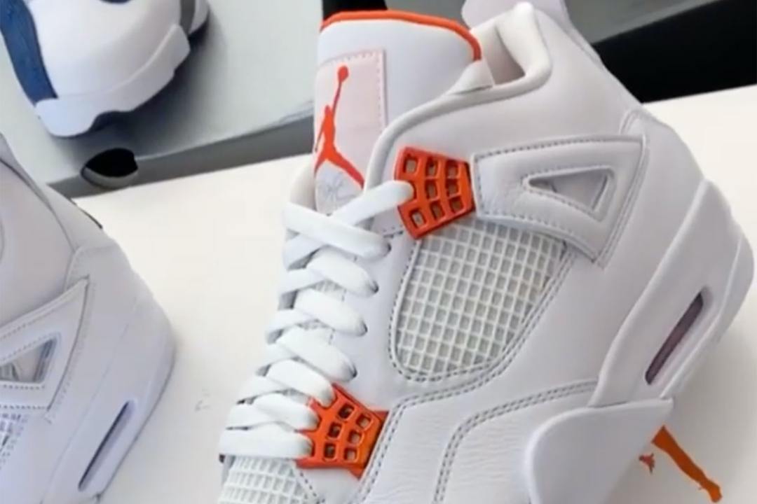 air jordan 4 metallic orange