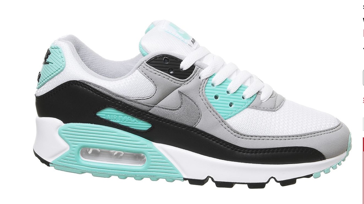 air max 90 teal grey