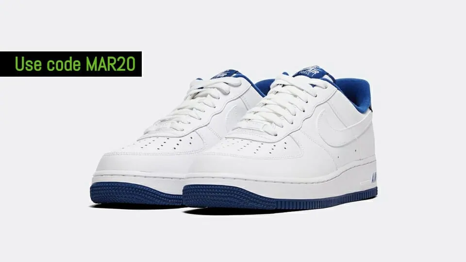 Nike air force shop 1 white coupon