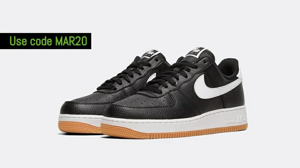 Air force 1 discount on sale code